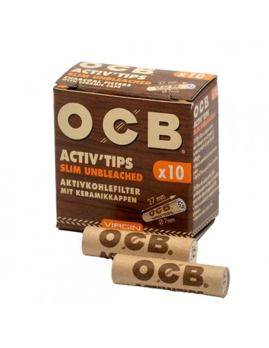 OCB Filtry Slim Virginia Activ Tips...