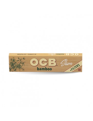 OCB Bibułki Slim Bamboo + Filtry 32...