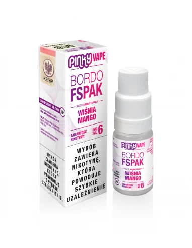 Pinky Vape Liquid Bordo Fspak 6 mg 10 ml